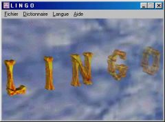 L'écran d'accueil de Lingo