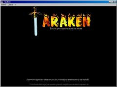 Ecran d'accueil de Taraken