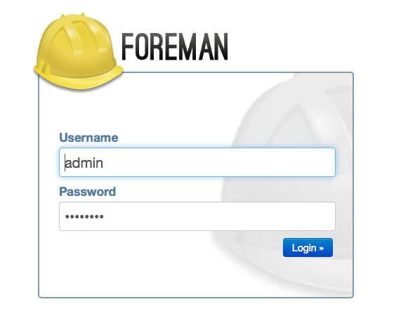 Foreman - Login